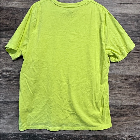 Puma Yellow Short Sleeve Tee Energetic Cotton Blend - Picture 2 of 5